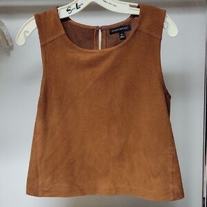 Banana Republic Brown Sleeveless Crop Tank Top